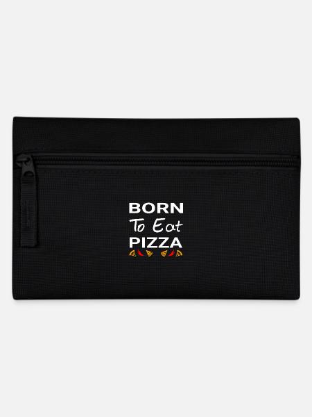 Pizza - Federtasche - Schwarz