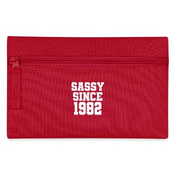 Sassy Since 1982 Funny 40th Birthday Men & Women - Pencil Case - red - Front