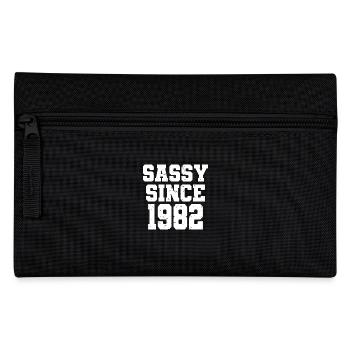 Sassy Since 1982 Funny 40th Birthday Men & Women - Pencil Case - black - Front