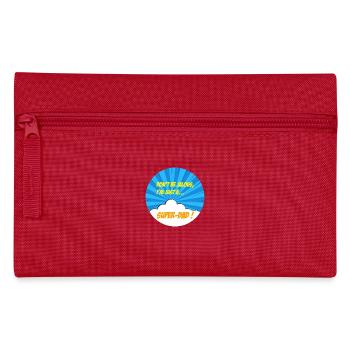 Super-papa, super-héros. Meilleur papa. BD comics - Trousse - rouge - Devant