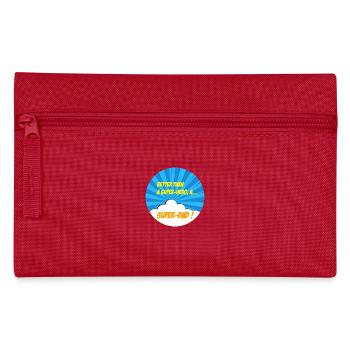 Super-papa, super-héros. Meilleur papa. BD comics - Trousse - rouge - Devant