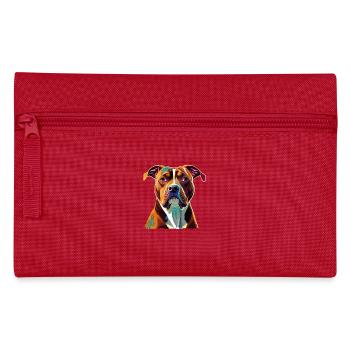 American Staffordshire Terrier Dog - Pencil Case - red - Front