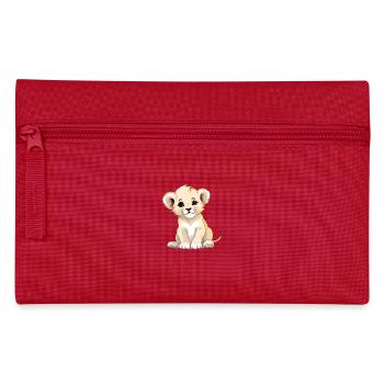 Lopi le bébé lion - Trousse - rouge - Devant