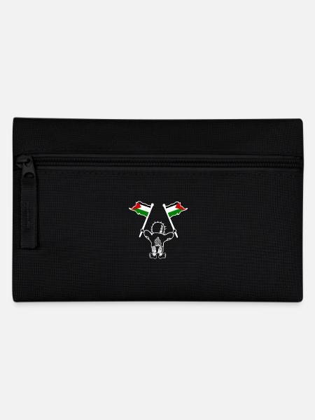 Free palestine handala - Federtasche - Schwarz