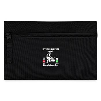 la tronçonneuse m'appelle désolé je dois y aller - Trousse - noir - Devant