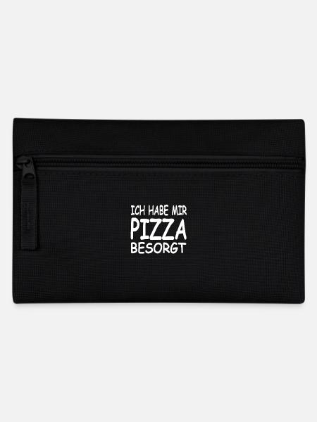 Pizza - Federtasche - Schwarz