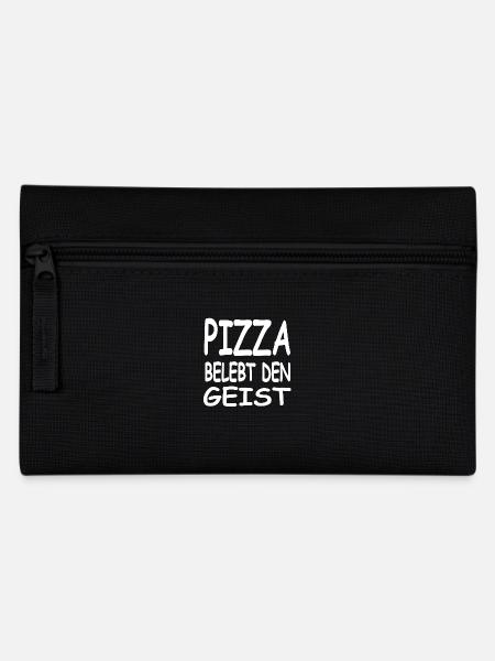 Pizza - Federtasche - Schwarz
