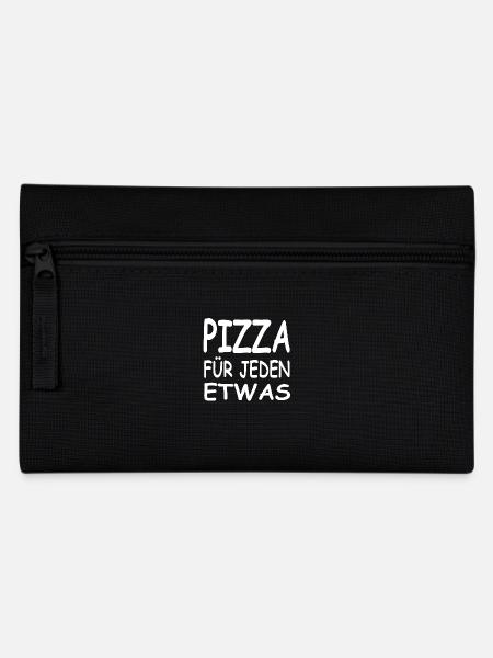 Pizza - Federtasche - Schwarz