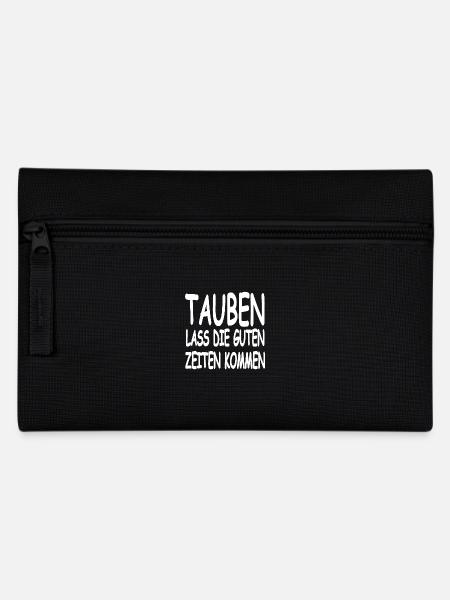 Tauben - Federtasche - Schwarz