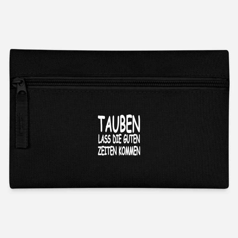 Tauben - Federtasche - Schwarz
