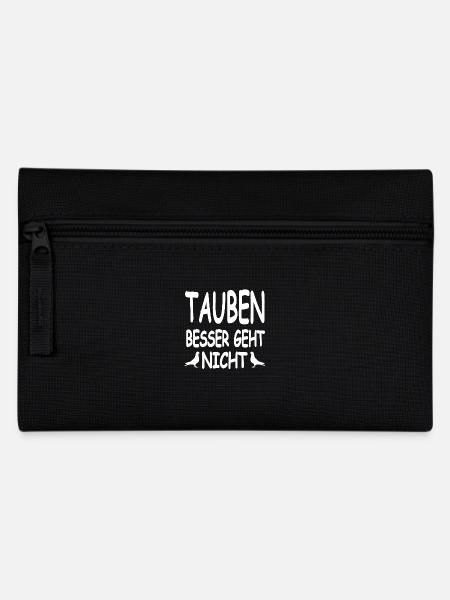 Tauben - Federtasche - Schwarz