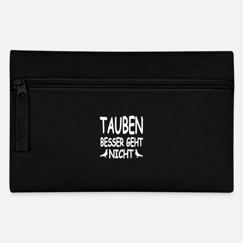 Tauben - Federtasche - Schwarz