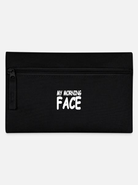 Gesicht - Federtasche - Schwarz