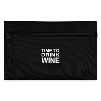 Wein - Federtasche - Schwarz - Vorne