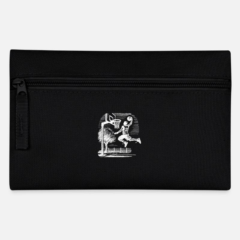 Basketball spieler dunk - Federtasche - Schwarz