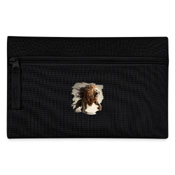 Powerful and Fierce Lion - Pencil Case - black - Front