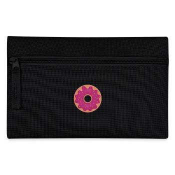 Donut with pink glaze - Pencil Case - black - Front