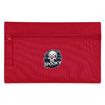 Spooky Gaming - Skeleton Skull Video Game - Pencil Case - red - Front