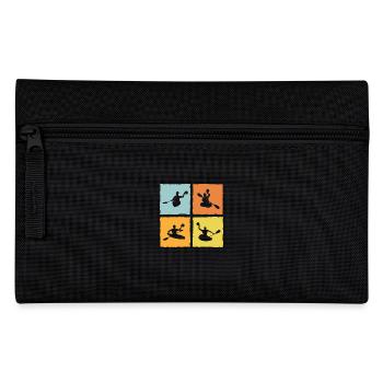 Kanupolo Canoe Polo Spieler Retro Style - Federtasche - Schwarz - Vorne