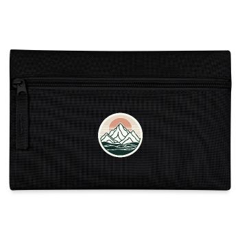 Minimalist Mountains, Water, Lake, Nature, Sun - Pencil Case - black - Front
