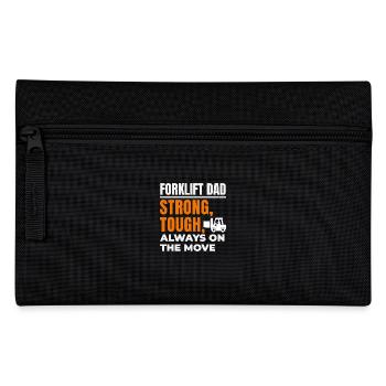 Forklift Operator Dad Heavy Equipment Driver - Pencil Case - black - Front
