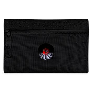 Design mit Fisheye-Kamera - Federtasche - Schwarz - Vorne