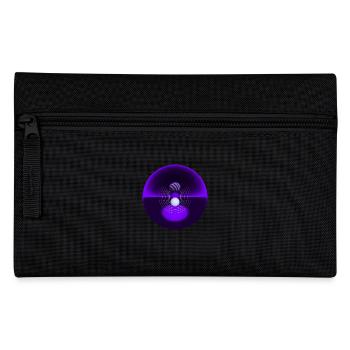 geometrisches Design - Federtasche - Schwarz - Vorne