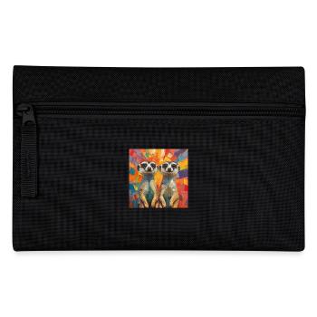 Meerkats - Pencil Case - black - Front