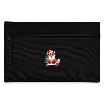Fuchs Weihnachten Wasserfarben - Federtasche - Schwarz - Vorne