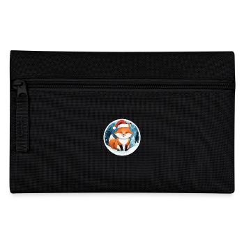 Fuchs Weihnachten Wasserfarben - Federtasche - Schwarz - Vorne