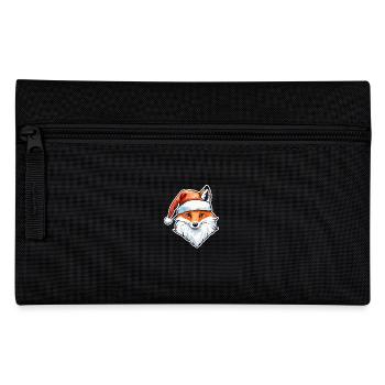 Fuchs Weihnachten Wasserfarben - Federtasche - Schwarz - Vorne