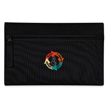 Sleep, K-Drama, Cry, Repeat - Retro Vintage - Pencil Case - black - Front