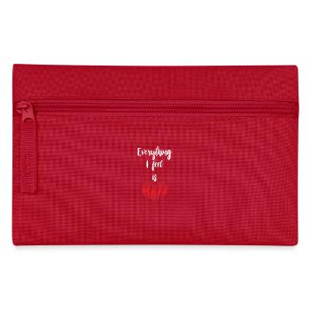Tout ce que je ressens, c’est de la haine, stop de la haine - Trousse - rouge - Devant