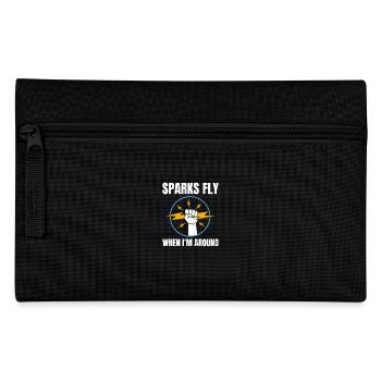 Electrician Humor Electrical Technician Engineer - Pencil Case - black - Front