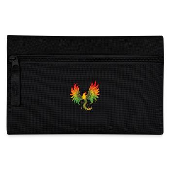 Cool colorful phoenix - Pencil Case - black - Front