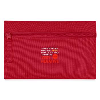 Elektriker Humor Elektrotechniker Ingenieur - Federtasche - Rot - Vorne