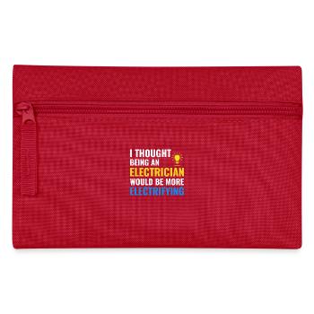 Elektriker Humor Elektrotechniker Ingenieur - Federtasche - Rot - Vorne