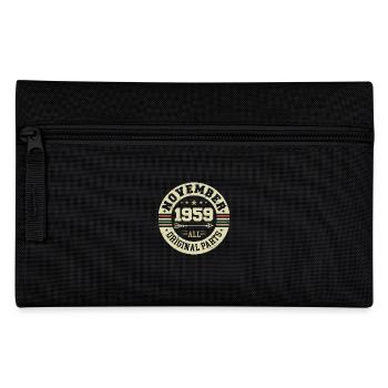 Vintage November 1959 - Birthday November 1959 - Pencil Case - black - Front