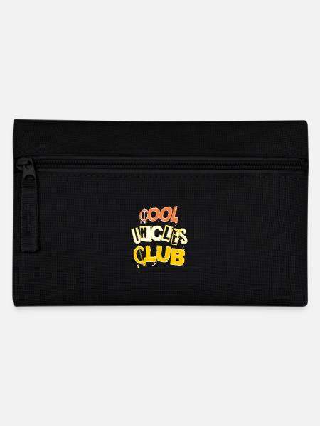 Cool Uncles Club Soon To Be Uncle Funny Saying - Pencil Case - black