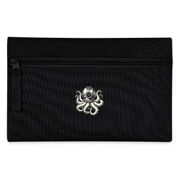 Octopus Diver Vintage Illustration - Pencil Case - black - Front