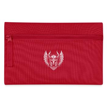 Odins Viking Warrior Helm Design - Federtasche - Rot - Vorne