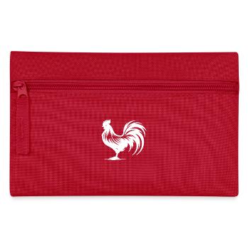 Klassicher Bauernhof Gockel - Federtasche - Rot - Vorne