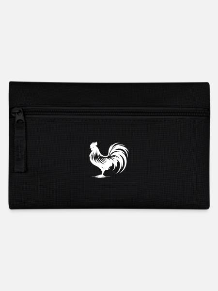 Klassicher Bauernhof Gockel - Federtasche - Schwarz