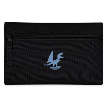 Dinosaur T-Rex Sailboat Silhouette minimalisti - Pencil Case - black - Front