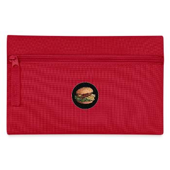 Burger with fries – taste on the hand - Pencil Case - red - Front