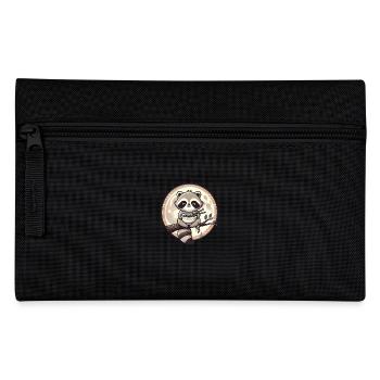 Waschbär Ramen Mondschein Genuss - Federtasche - Schwarz - Vorne