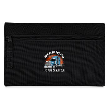 Rien ne me fait peur je suis chauffeur cadeau - Trousse - noir - Devant
