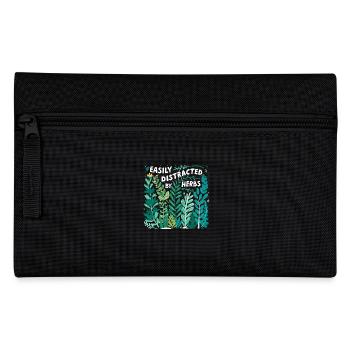 Herb lover: Easily distracted - Pencil Case - black - Front