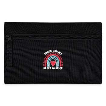 Fière maman d’un combattant cardiaque - Trousse - noir - Devant