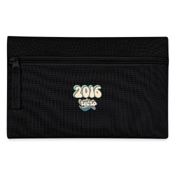 2016 retro gift idea - Pencil Case - black - Front